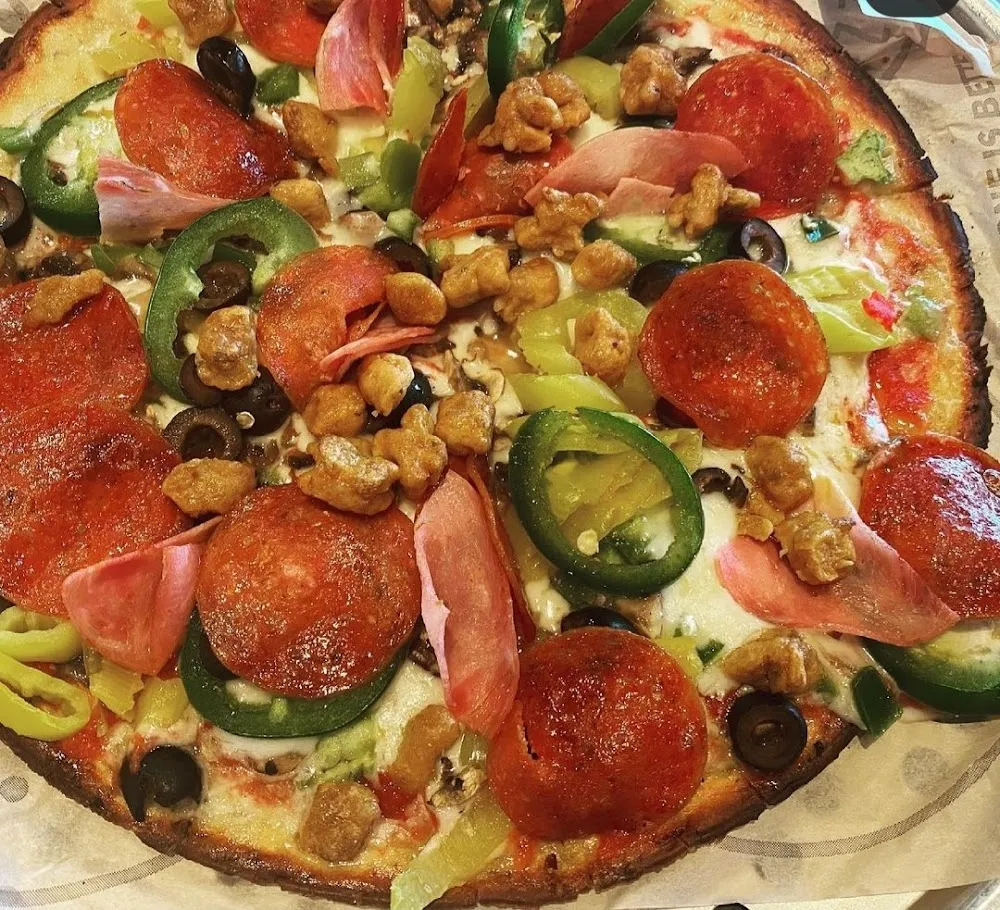 Custom Made Coliflower Crust Pizza