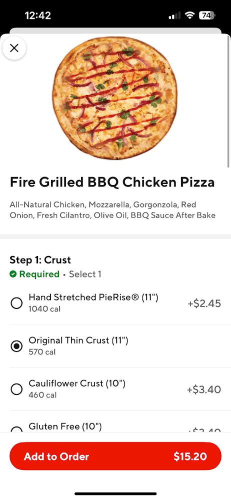Pieology Pizzeria El Paso, Towne Marketplace Menu image 1